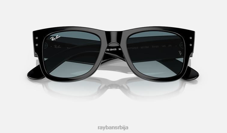 Ray-Ban мега ваифарер лимитед P0HP494 наочаре за сунце полирана црна/плава/сива мушкарци