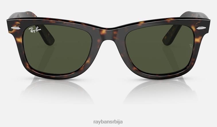 Ray-Ban оригинални ваифарер био-ацетат P0HP498 наочаре за сунце углачана хавана/зелена мушкарци