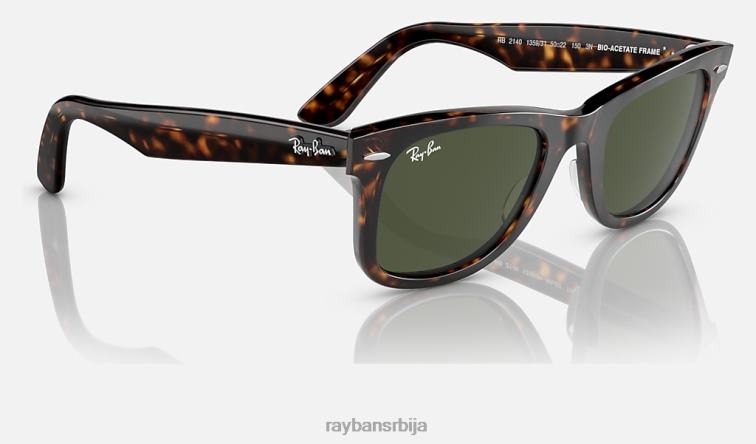 Ray-Ban оригинални ваифарер био-ацетат P0HP498 наочаре за сунце углачана хавана/зелена мушкарци