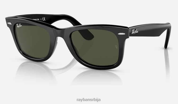 Ray-Ban оригинални ваифарер био-ацетат P0HP499 наочаре за сунце полирана црно/зелена мушкарци