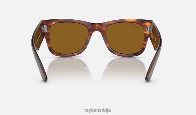 Ray-Ban мега путник P0HP49 наочаре за сунце углачана пругаста хавана/браон мушкарци