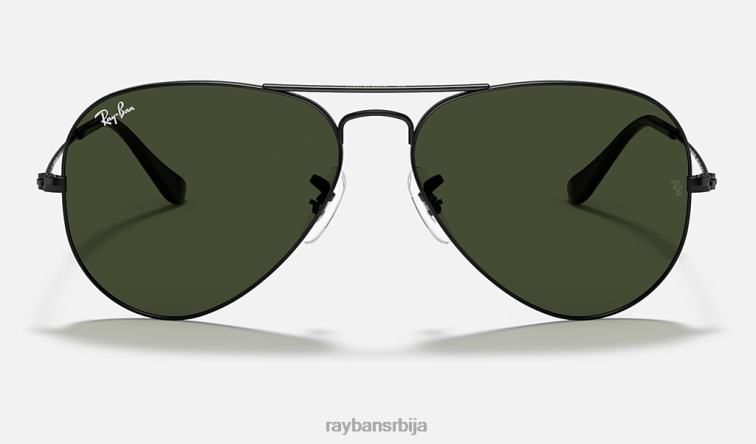 Ray-Ban авиатор цлассиц P0HP4 наочаре за сунце полирана црно/зелена мушкарци