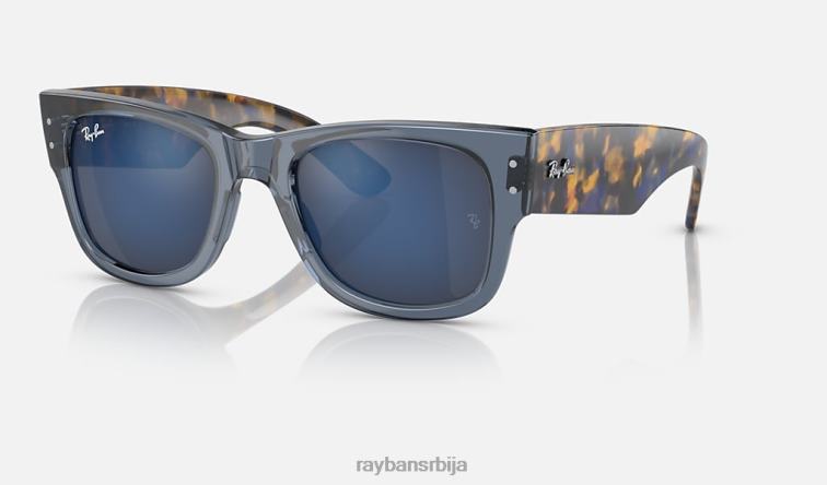 Ray-Ban мега путник P0HP50 наочаре за сунце полирани провидни тамноплави/плави мушкарци