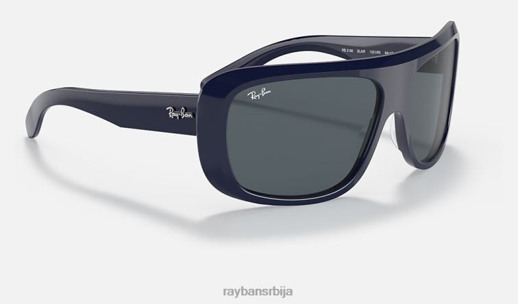 Ray-Ban блаир P0HP500 наочаре за сунце полирана плава/плава/сива мушкарци