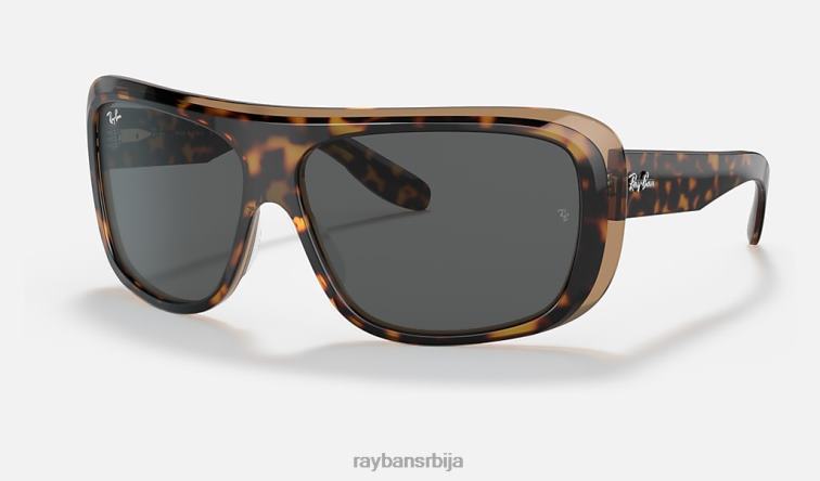 Ray-Ban блаир P0HP501 наочаре за сунце углачана хавана на провидној браон/тамно сивој мушкарци