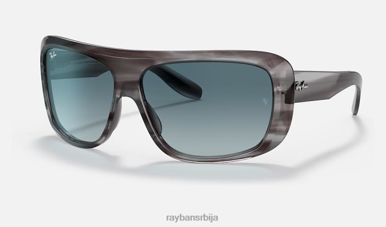 Ray-Ban блаир P0HP502 наочаре за сунце полирана сива/плава мушкарци