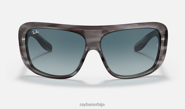 Ray-Ban блаир P0HP502 наочаре за сунце полирана сива/плава мушкарци