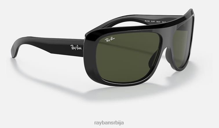 Ray-Ban блаир P0HP503 наочаре за сунце полирана црно/зелена мушкарци