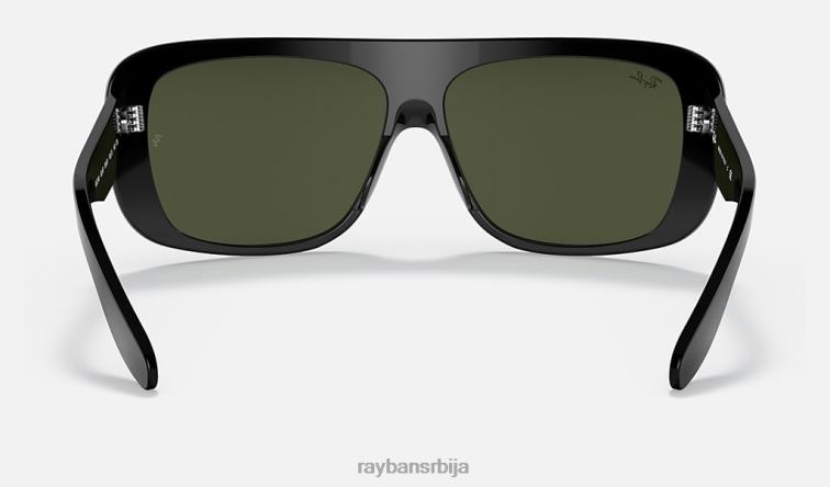 Ray-Ban блаир P0HP503 наочаре за сунце полирана црно/зелена мушкарци