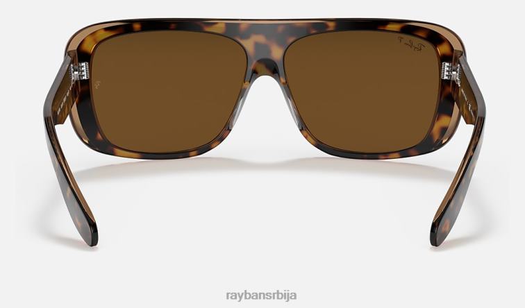 Ray-Ban блаир P0HP504 наочаре за сунце углачана хавана на провидној браон/браон мушкарци
