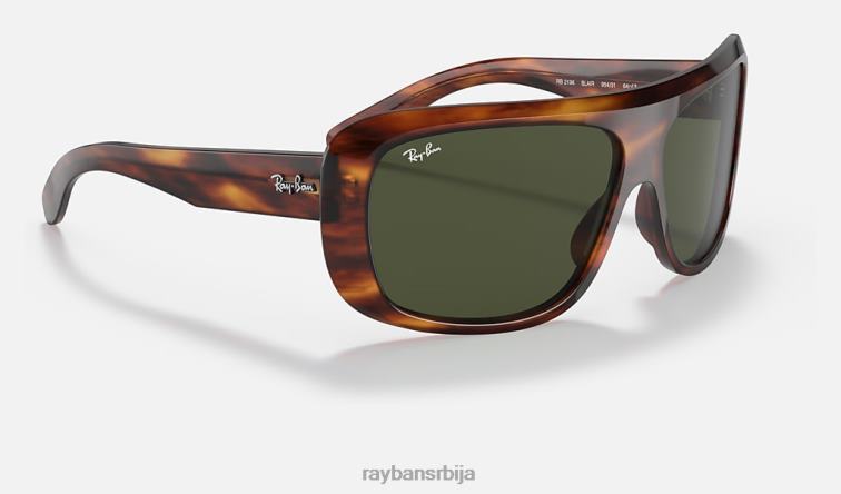 Ray-Ban блаир P0HP505 наочаре за сунце углачана пругаста хавана/зелена мушкарци