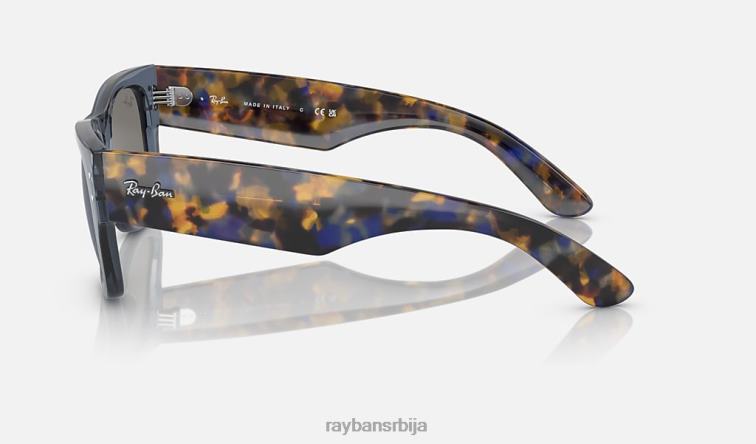 Ray-Ban мега путник P0HP50 наочаре за сунце полирани провидни тамноплави/плави мушкарци