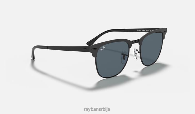 Ray-Ban цлубмастер метал P0HP513 наочаре за сунце мат црна/плава мушкарци