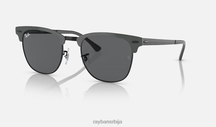Ray-Ban цлубмастер метал P0HP515 наочаре за сунце полирана сива на црно/тамно сива мушкарци