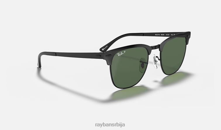 Ray-Ban цлубмастер метал P0HP516 наочаре за сунце мат црна/зелена мушкарци