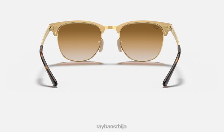Ray-Ban цлубмастер метал P0HP517 наочаре за сунце углачана хавана на златно/светло браон мушкарци