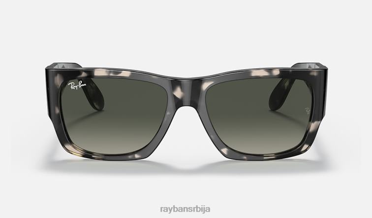 Ray-Ban номад флек P0HP518 наочаре за сунце полирана сива хавана/сива мушкарци