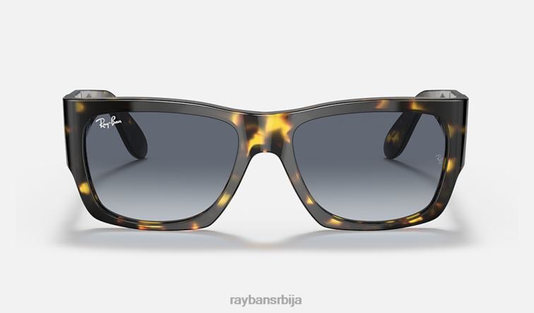 Ray-Ban номад флек P0HP519 наочаре за сунце полирана жута хавана/плава мушкарци