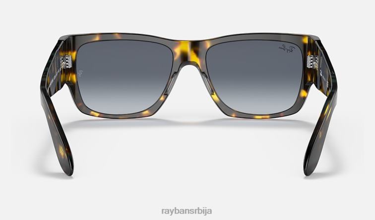 Ray-Ban номад флек P0HP519 наочаре за сунце полирана жута хавана/плава мушкарци