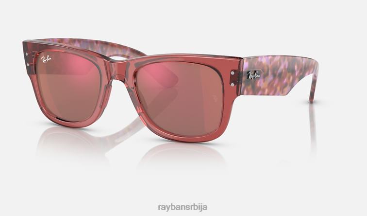 Ray-Ban мега путник P0HP53 наочаре за сунце полирана провидна розе/црвена мушкарци