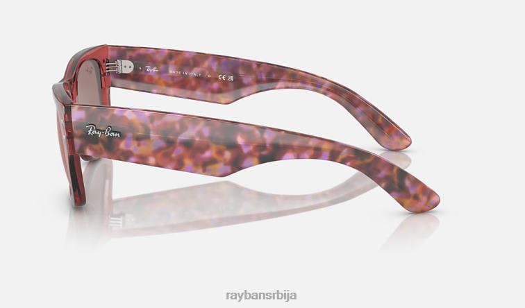 Ray-Ban мега путник P0HP53 наочаре за сунце полирана провидна розе/црвена мушкарци