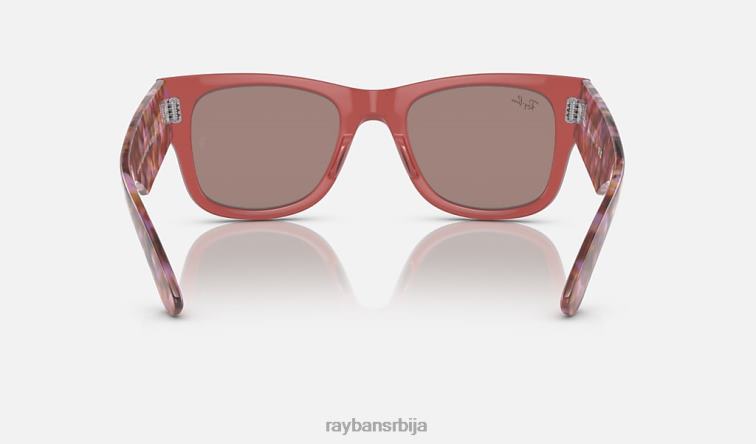 Ray-Ban мега путник P0HP53 наочаре за сунце полирана провидна розе/црвена мушкарци