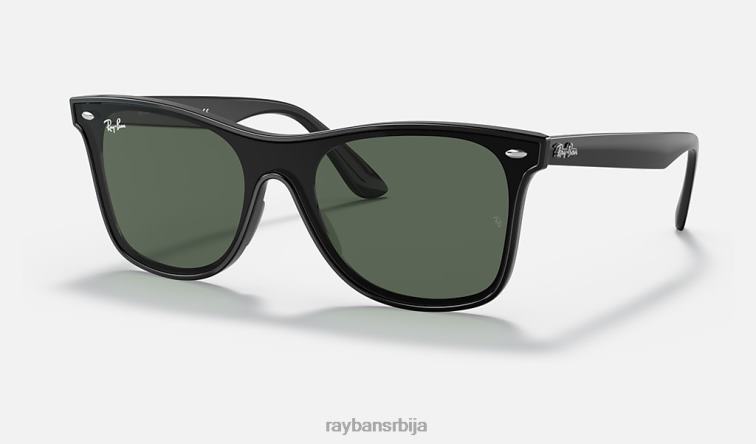 Ray-Ban блазе ваифарер P0HP544 наочаре за сунце полирана црно/зелена мушкарци