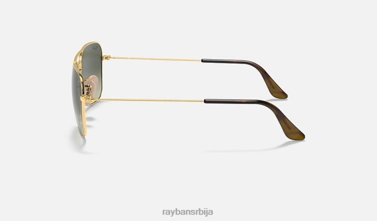 Ray-Ban караван P0HP548 наочаре за сунце полирано златно/сиво мушкарци