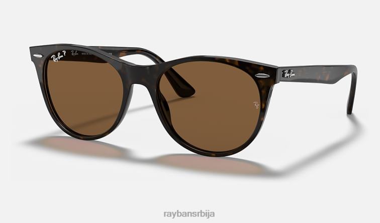 Ray-Ban ваифарер ии класик P0HP549 наочаре за сунце полирани пегави хавана/браон мушкарци