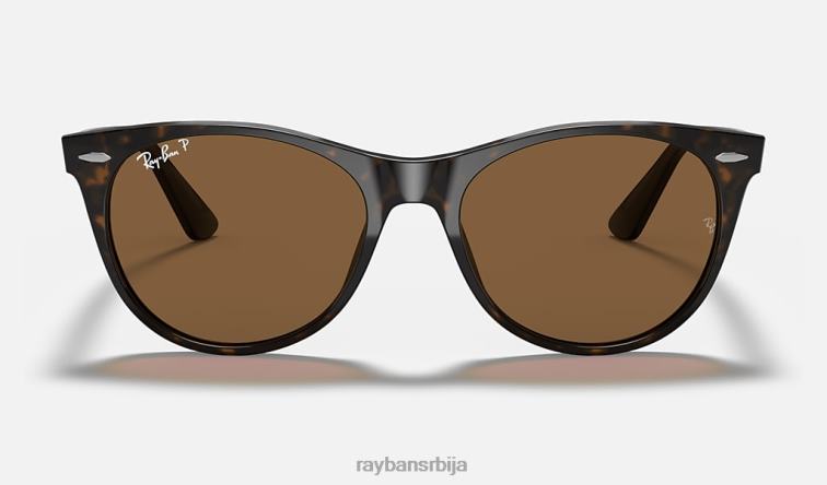 Ray-Ban ваифарер ии класик P0HP549 наочаре за сунце полирани пегави хавана/браон мушкарци