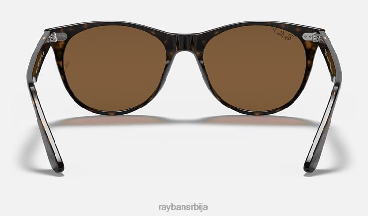 Ray-Ban ваифарер ии класик P0HP549 наочаре за сунце полирани пегави хавана/браон мушкарци