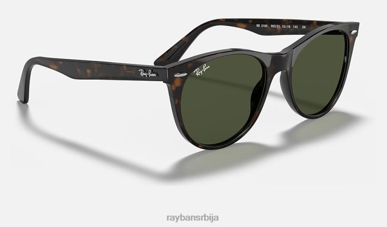 Ray-Ban ваифарер ии класик P0HP551 наочаре за сунце полирана корњача/зелена мушкарци