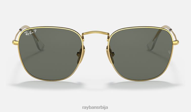 Ray-Ban Франк титаниум P0HP556 наочаре за сунце полирано златно/зелено мушкарци