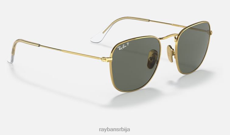 Ray-Ban Франк титаниум P0HP556 наочаре за сунце полирано златно/зелено мушкарци