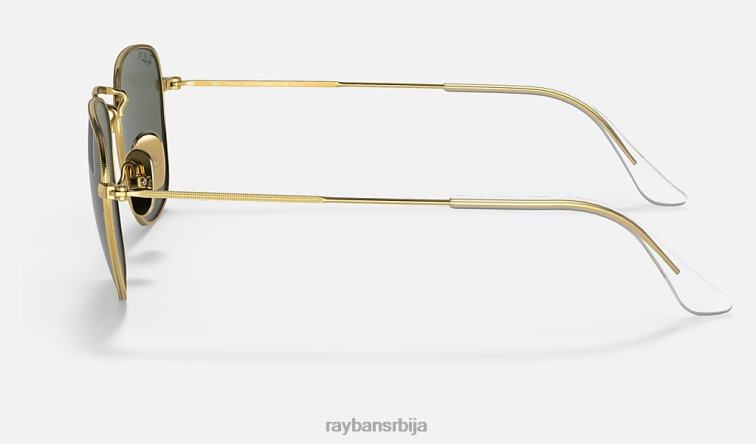 Ray-Ban Франк титаниум P0HP556 наочаре за сунце полирано златно/зелено мушкарци