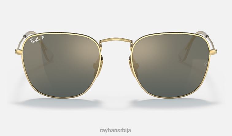 Ray-Ban Франк титаниум P0HP557 наочаре за сунце полирано златно/плаво мушкарци