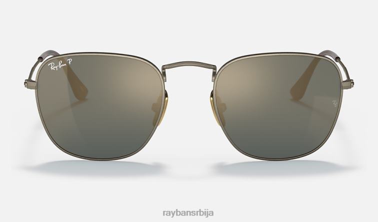 Ray-Ban Франк титаниум P0HP558 наочаре за сунце полирано златно/плаво мушкарци