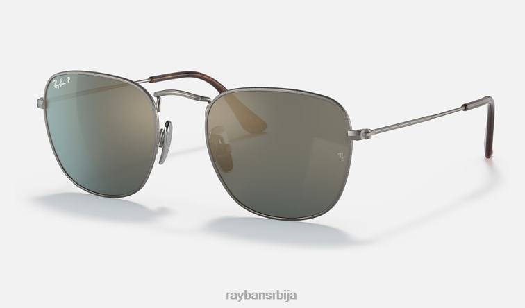 Ray-Ban Франк титаниум P0HP559 наочаре за сунце углачан гунметал/плаво мушкарци