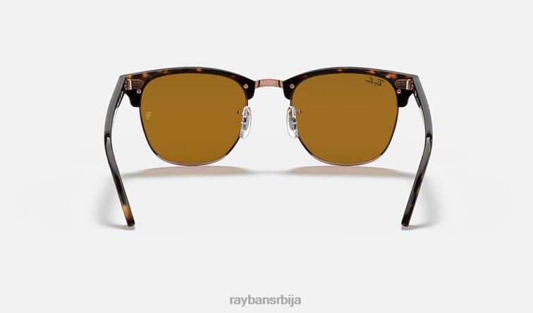Ray-Ban цлубмастер цлассиц P0HP55 наочаре за сунце углачана хавана/браон мушкарци