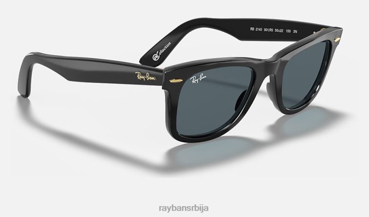 Ray-Ban оригинална колекција ваифарер P0HP565 наочаре за сунце полирана црна/плава/сива мушкарци