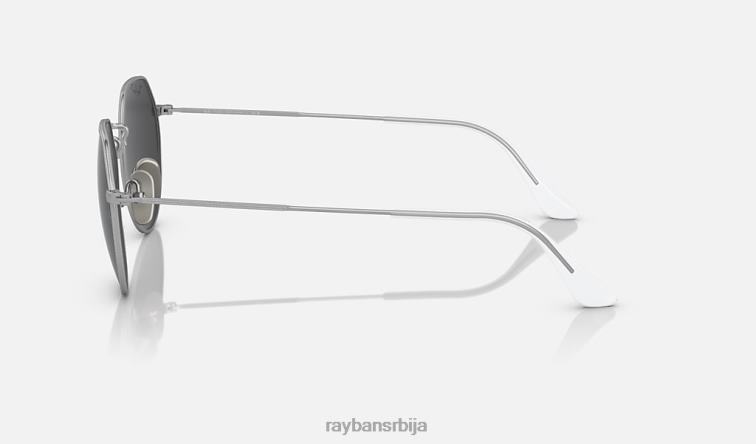 Ray-Ban Јацк титаниум P0HP579 наочаре за сунце полирано сребрно/сиво мушкарци