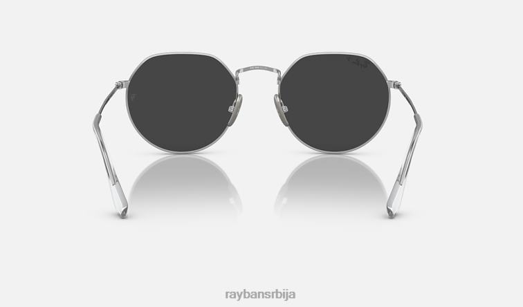 Ray-Ban Јацк титаниум P0HP579 наочаре за сунце полирано сребрно/сиво мушкарци