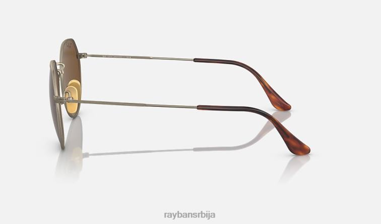 Ray-Ban Јацк титаниум P0HP580 наочаре за сунце мат златно/браон мушкарци