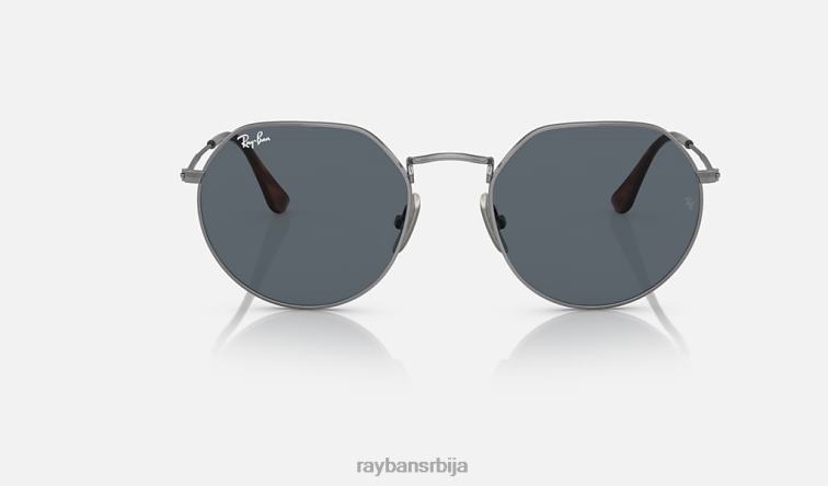 Ray-Ban Јацк титаниум P0HP582 наочаре за сунце углачан гунметал/плаво мушкарци