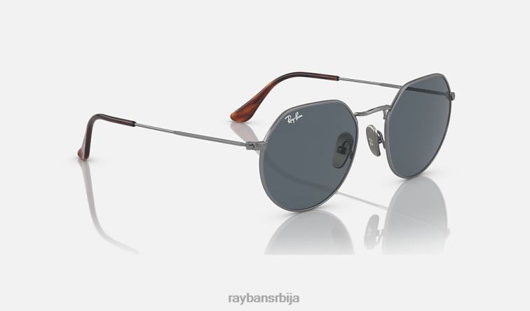 Ray-Ban Јацк титаниум P0HP582 наочаре за сунце углачан гунметал/плаво мушкарци