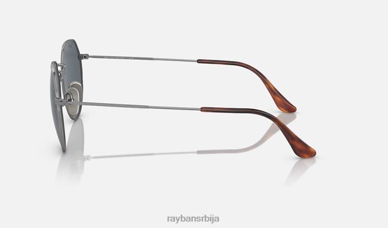 Ray-Ban Јацк титаниум P0HP582 наочаре за сунце углачан гунметал/плаво мушкарци