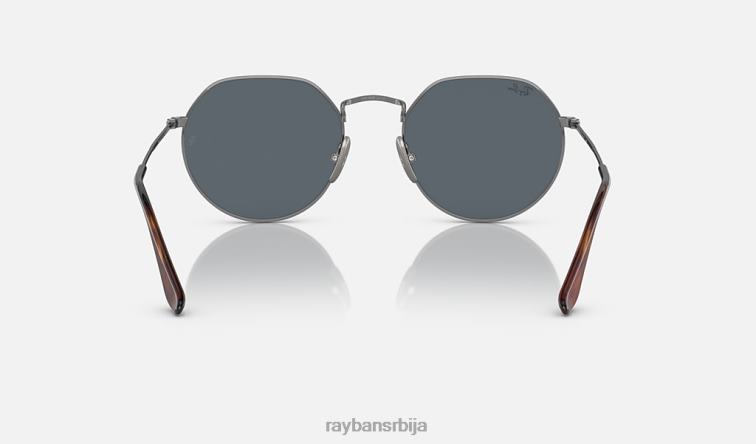 Ray-Ban Јацк титаниум P0HP582 наочаре за сунце углачан гунметал/плаво мушкарци