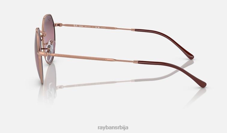 Ray-Ban јацк цхроманце P0HP586 наочаре за сунце полирано ружичасто злато/злато/црвено мушкарци