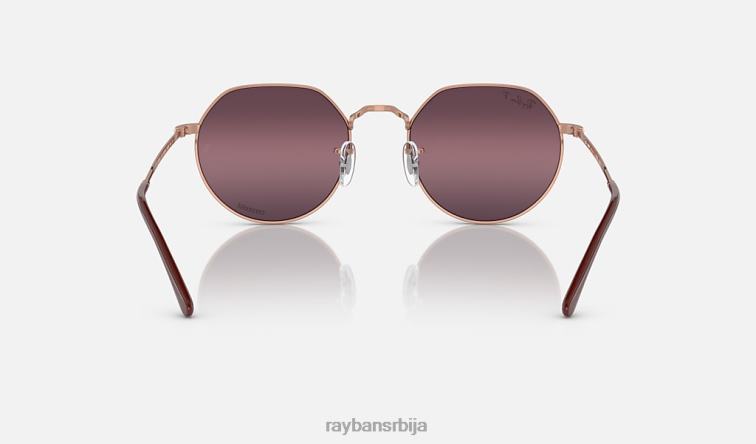 Ray-Ban јацк цхроманце P0HP586 наочаре за сунце полирано ружичасто злато/злато/црвено мушкарци