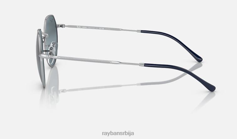Ray-Ban јацк цхроманце P0HP587 наочаре за сунце полирано сребро/сребро/плаво мушкарци